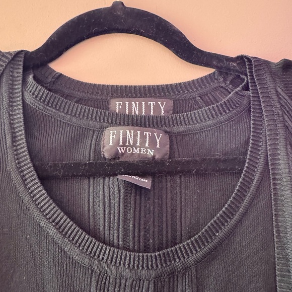 Black long sleeve sweater set - Picture 2 of 14